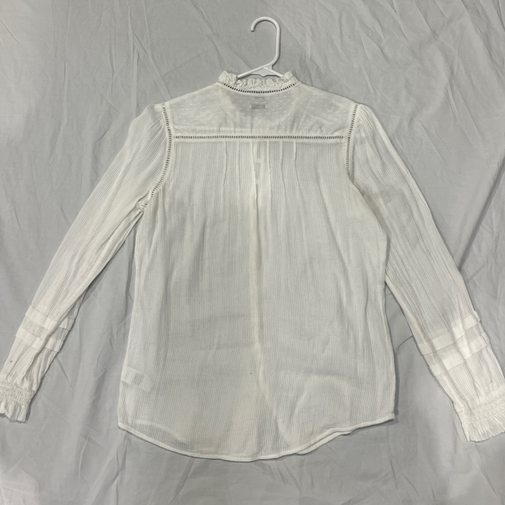 Faherty White Ruffled Blouse - Picture 2 of 3